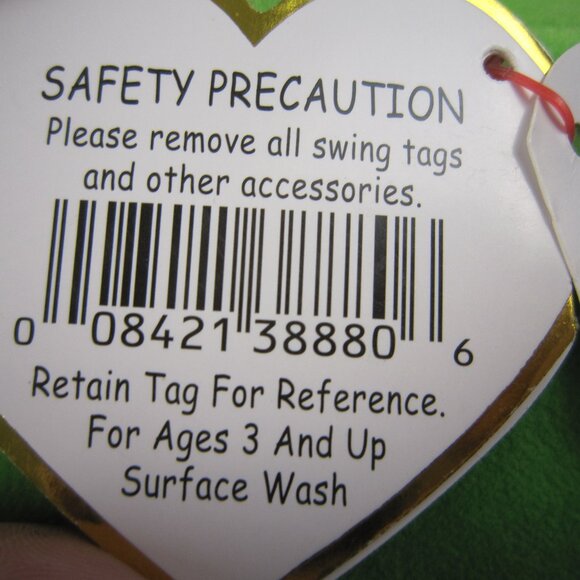 TY Beanie Boos - TURBO the Green Turtle - LARGE 16.5" - Used - Picture 7 of 12